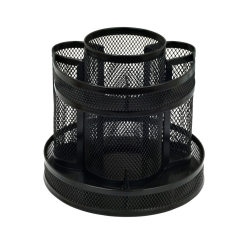Przybornik obrotowy czarny siatka metalowa GRAND GR-254