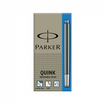 Nabój atramentowy Quink standard niebieski zmywalny Parker