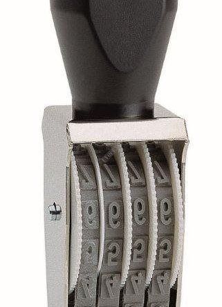 Ręczny numerator ustawiany 07004 - 4 cyfry wysokość tekstu 7 mm