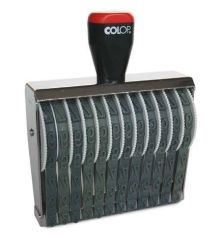 Ręczny numerator ustawiany 12012 - 12 cyfr wysokość tekstu 12 mm