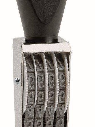Ręczny numerator ustawiany 15004 - 4 cyfry wysokość tekstu 15 mm