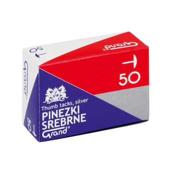 Pinezki GRAND S50 srebrne 500 szt.