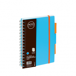 Kołobrulion A5 100 kartek niebieski kratka Grand NOTObook