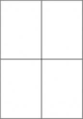 Etykiety komputerowe UNI 4 50 ark. 105 x 148,5 mm