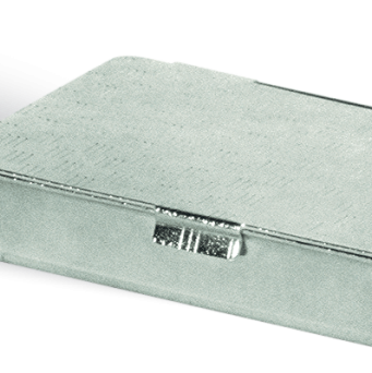 Pieczątka Pudełko metalowe - nr 5 - płytka tekstu 50x50 mm
