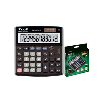 Kalkulator biurowy 12-pozycyjny podwójna pamięć TOOR TR-2242