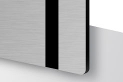 Laminat grawerski TroLase Metallic szczotkowany srebrny/czarny 3,2mm LMT334-209