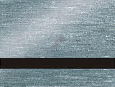 Folia grawerska magnetyczna srebrna szczotkowana/czarna LTM191