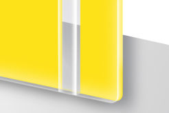 Laminat grawerski TroLase Reverse matowy/żółty 1,6mm LR701-206