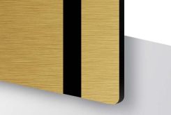 Laminat grawerski TroLase Metallic Plus Szczotkowany Złoty/Czarny LMT+764-203