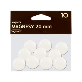 Magnes 20mm GRAND biały