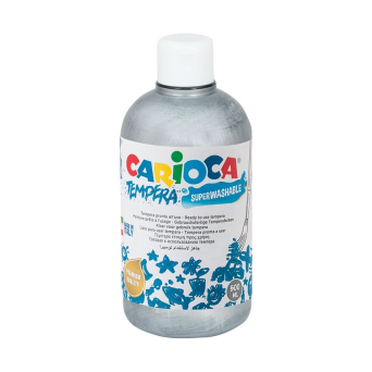 Farba tempera srebrna 500 ml Carioca