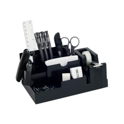 Przybornik biurowy 330S z wyposażeniem 14 elem. czarny EAGLE