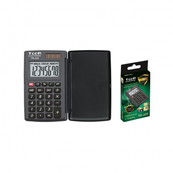 Kalkulator kieszonkowy 8-pozycyjny z klapką TOOR TR-225