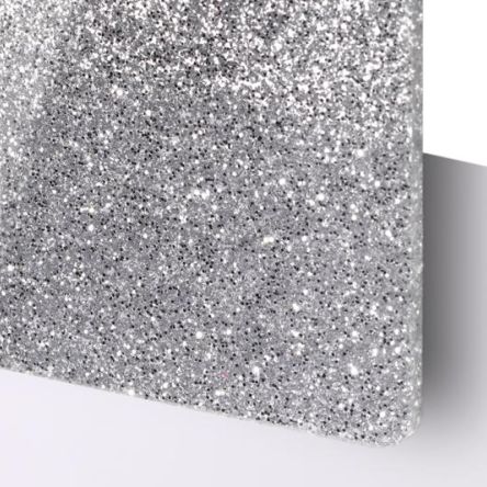 TroGlass Glitter srebrny 3mm