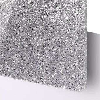 TroGlass Glitter srebrny 3mm