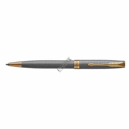 Długopis Parker Sonnet Premium Chiselled Silver GT