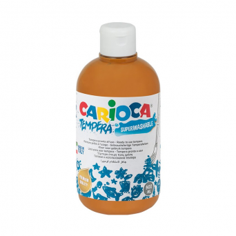 Farba tempera brązowa jasna 500 ml Carioca