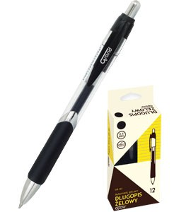 Długopis żelowy automatyczny czarny Grand GR-161