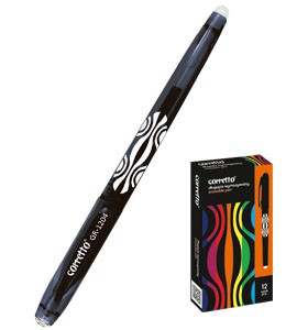 Długopis wymazywalny czarny CORRETTO GR-1204