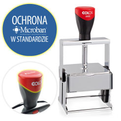 Pieczątka szkieletowa metalowa Expert Line 3800 - płytka tekstu 68x49 mm