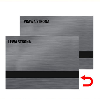 Laminat grawerski dwustronny srebrny szczotkowany/czarny/srebrny szczotkowany 3mm LZD-991-030A