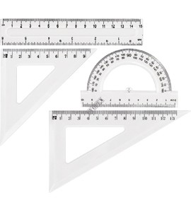 Zestaw geometryczny transparent GR-031T