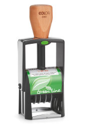 Datownik z tekstem 2360 Green Line - płytka tekstu 30x45 mm, wysokość daty 4mm