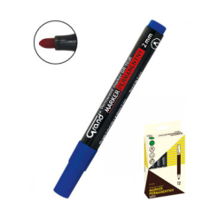 Marker permanentny niebieski okrągła końcówka 12 szt. GRAND GR-103R