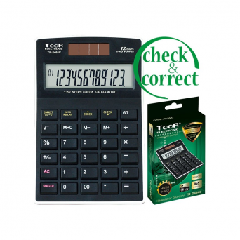 Kalkulator biurowy 12- pozycyjny funkcja sprawdzania TOOR TR-2464C