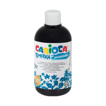 Farba tempera czarna 500 ml Carioca