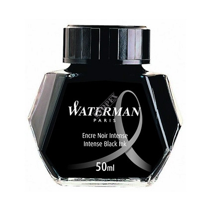 Atrament Waterman w butelce czarny