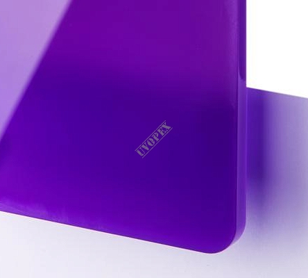 TroGlass Color Gloss liliowy półprzezroczysty grubość 3mm
