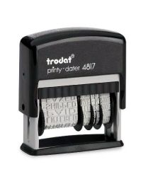 Pieczątka datownik z hasłami Trodat Printy 4817