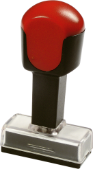 Uchwyt plastikowy do stempli - nr 1040 - płytka tekstu 10x40 mm