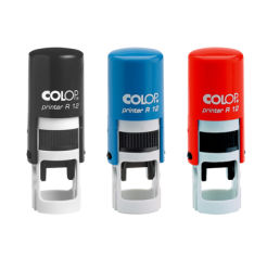 Pieczątka z tekstem Printer R12 - płytka tekstu Ø12 mm