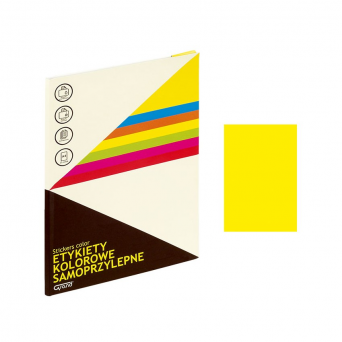 Etykieta samoprzylepna A4 żółta 25 arkuszy GRAND 064