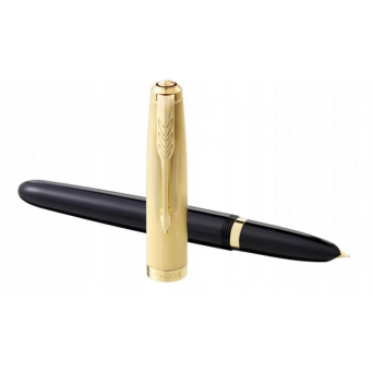 Pióro wieczne Parker 51 Deluxe Black GT, 18K