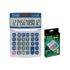 Kalkulator biurowy 12-pozycyjny podwójne zasilanie TOOR TR-2213A