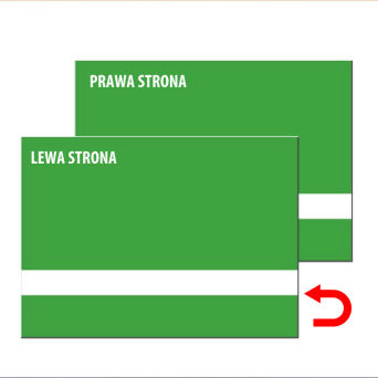 Laminat grawerski dwustronny zielony/biały/zielony 3mm LZD-905-030