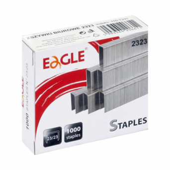 Zszywki 23/23 EAGLE zszywają do 200 kartek 1000 szt.
