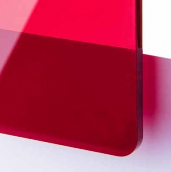 TroGlass Color Gloss czerwony transparentny grubość 3mm