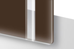 Laminat grawerski TroLase Reverse Matowy/Ciemny Brąz 1,6mm LR841-206