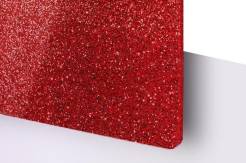TroGlass Glitter czerwony świąteczny 3mm