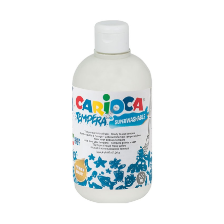 Farba tempera biała 500 ml Carioca