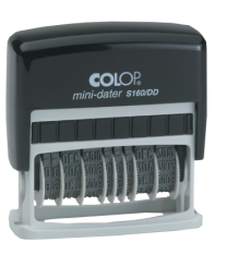 Mini datownik z tekstem i podwójną datą Printer S 160/DD - płytka tekstu 4x49 mm