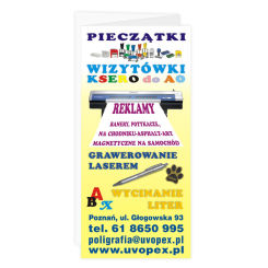 Ulotki składane A4 do DL