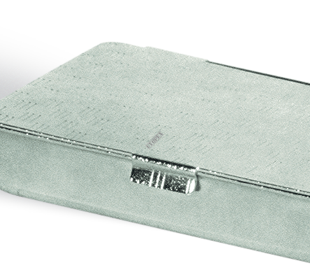 Pieczątka Pudełko metalowe - nr 3,5 - płytka tekstu 58x23 mm