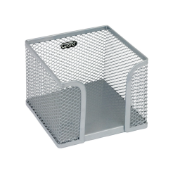 Pojemnik na kartki srebrny siatka metalowa GRAND GR-043S