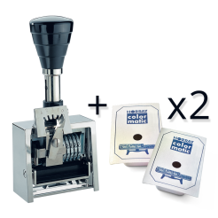 Numerator automatyczny samotuszujący Horray H16 10 pozycji 4,5 mm, metalowa obudowa